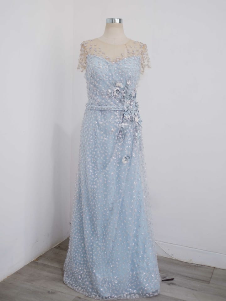 Ice Blue Rosalia A-Line