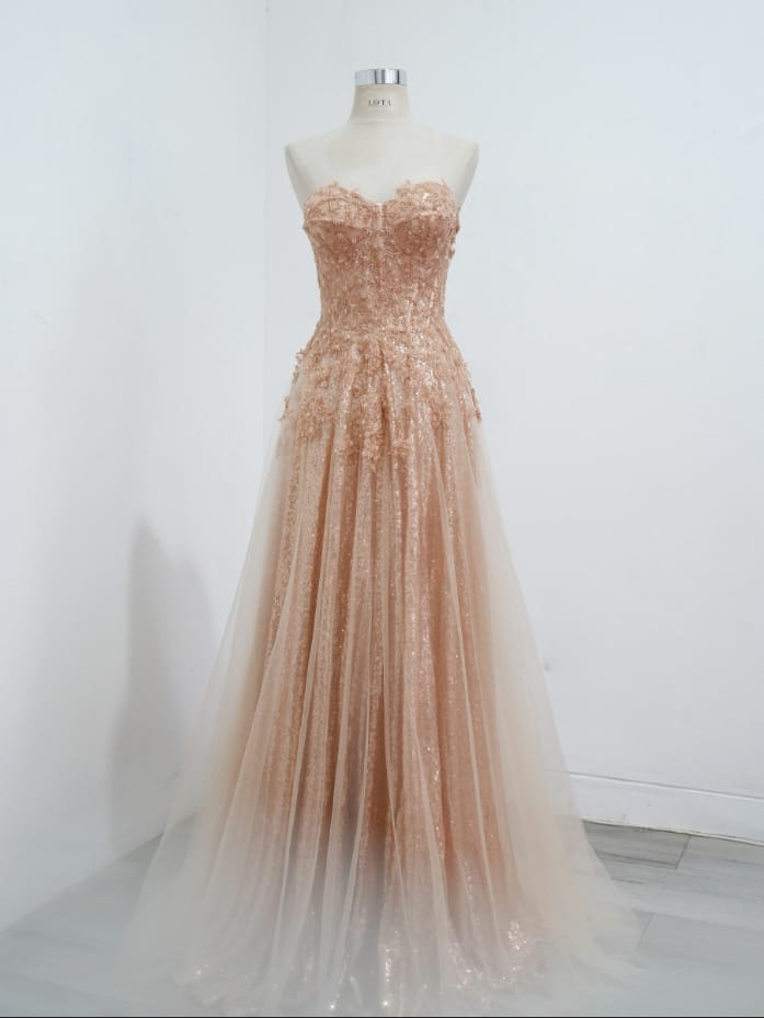 Rose Gold Crysta A-Line